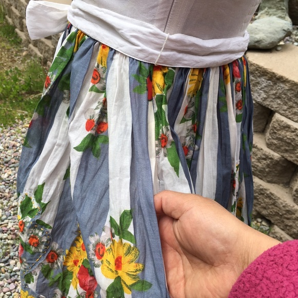 Anthropologie Carnation Lily Lily Rose Tube Top Floral Print Dress - Picture 6 of 15